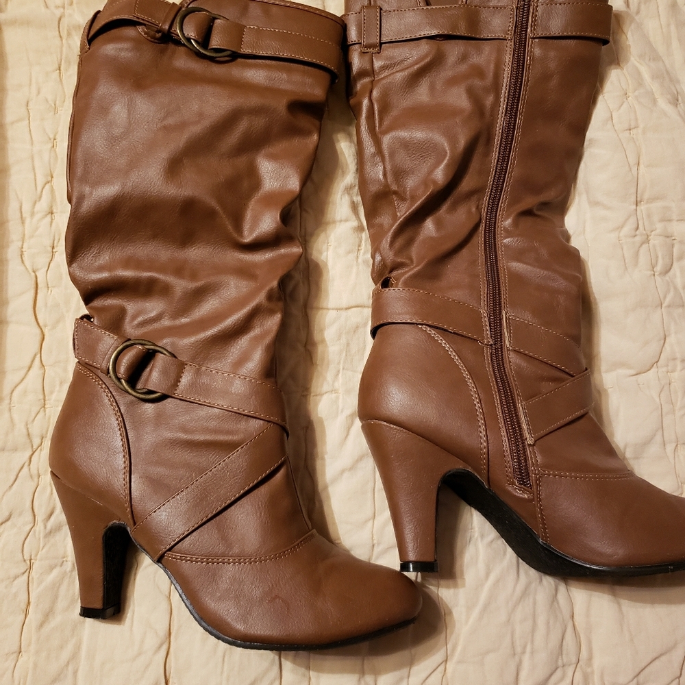 Charming Charlie Tan Boots